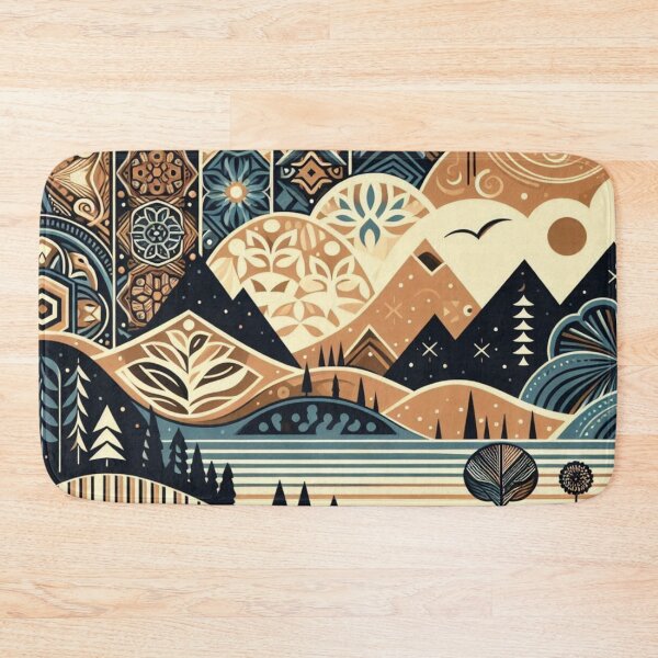 Item preview, Abstract Mosaic Landscape designed and sold by Karina Creative Studio.