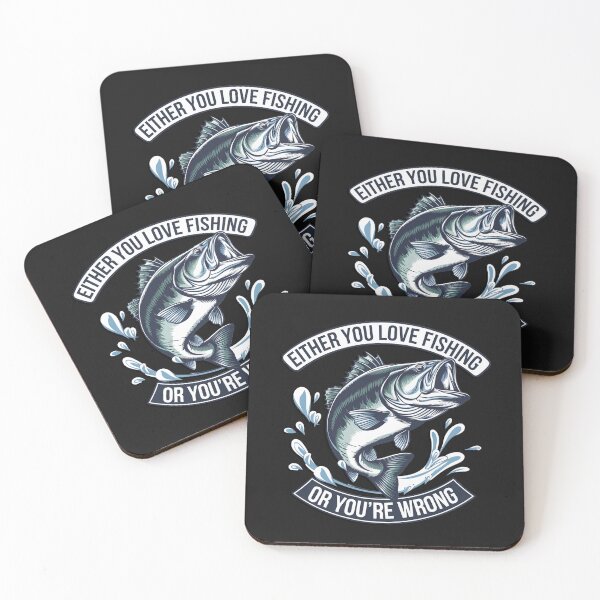Item preview, Funny Fishermen Quote Either You Love Fishing Or You're Wrong Bass Fishing designed and sold by Cute & Sassy Custom Gifting Boutiques.