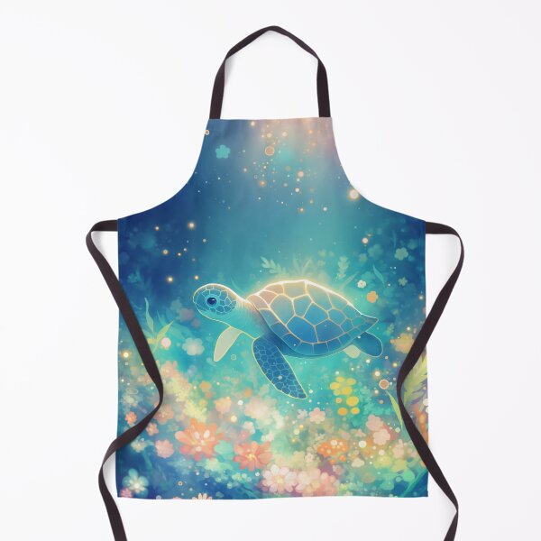 Item preview, Turtle Journey Through a Vibrant Undersea Garden designed and sold by AshiraCreations.