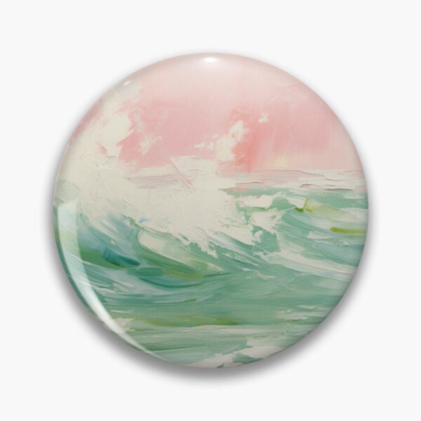Item preview, pink and blue sky and green sea designed and sold by Miaaahan.