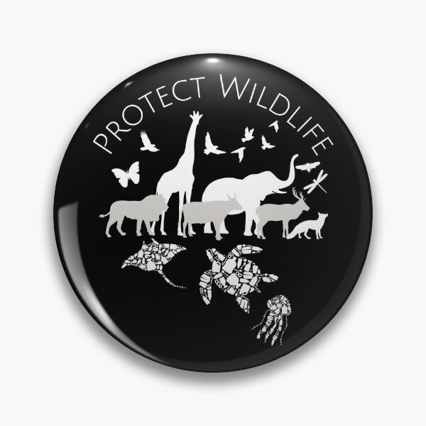 Item preview, Protect Wildlife Silhouette Animals Nature Design designed and sold by EarthArtDesigns.