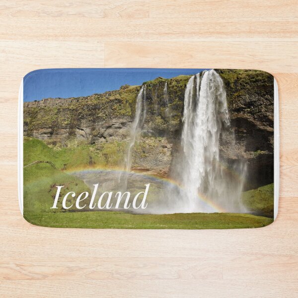 Item preview, Seljalandsfoss including a rainbow designed and sold by elisainiceland.