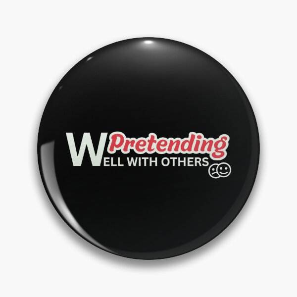 Item preview, Pretending Well with Others - Introvert Humor Design designed and sold by DesignDazzles.