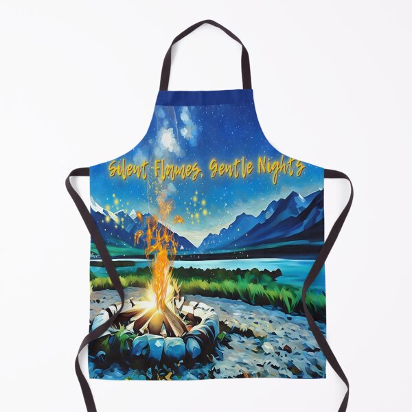 Item preview, Silent Flames, Gentle Nights – Campfire Under Stars designed and sold by gleefulme.