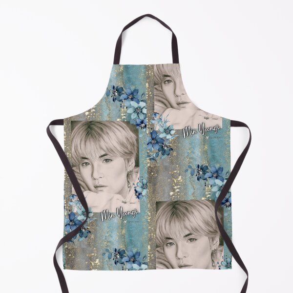 Item preview, BTS SUGA Min Yoongi flores azules designed and sold by CloudLily.