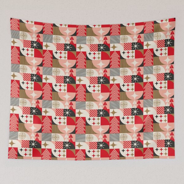 Item preview, Retro Christmas Pattern designed and sold by OtterFactory.