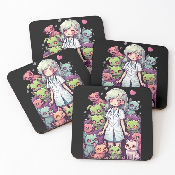 Item preview, Adorable Zombie Vet with Pet Zombies designed and sold by Mechanical-Artt.