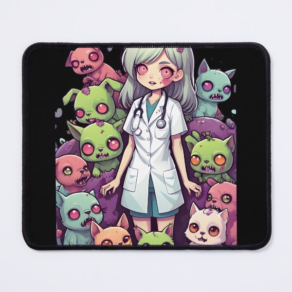 Item preview, Adorable Zombie Vet with Pet Zombies designed and sold by Mechanical-Artt.