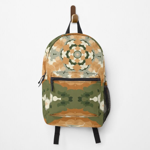 Item preview, Retro Mandala Orange Green and White designed and sold by WormholeOrbital.