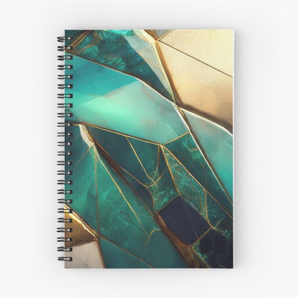 Item preview, Emerald & Gold Mosaic: Abstract Geometric Art designed and sold by Ladyfyre.