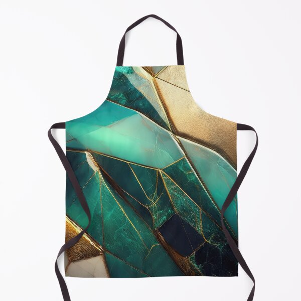 Item preview, Emerald & Gold Mosaic: Abstract Geometric Art designed and sold by Ladyfyre.