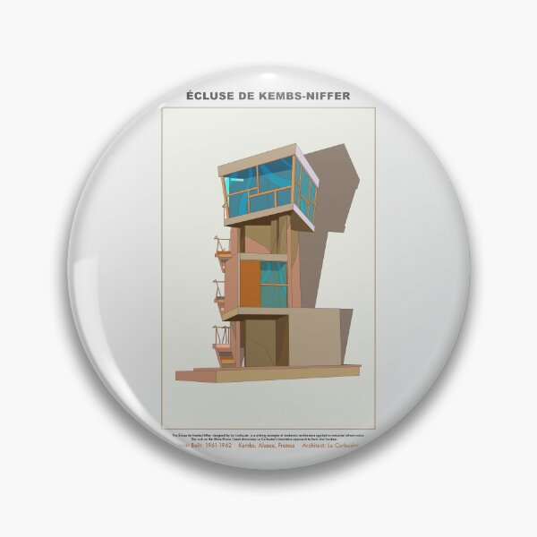 Item preview, Le Corbusier's Écluse de Kembs-Niffer: Architectural Marvel designed and sold by Boogosh.