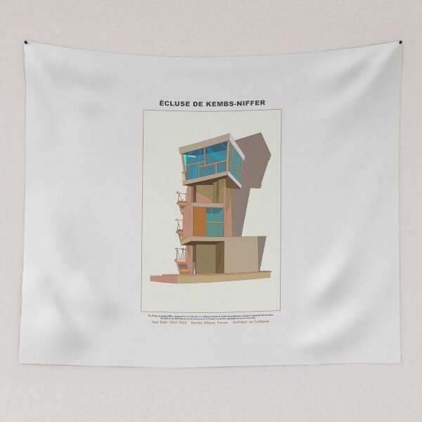 Item preview, Le Corbusier's Écluse de Kembs-Niffer: Architectural Marvel designed and sold by Boogosh.