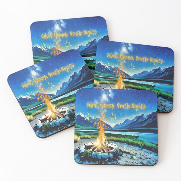Item preview, Silent Flames, Gentle Nights – Campfire Under Stars designed and sold by gleefulme.