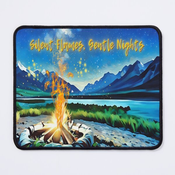 Item preview, Silent Flames, Gentle Nights – Campfire Under Stars designed and sold by gleefulme.