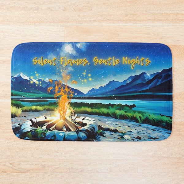 Item preview, Silent Flames, Gentle Nights – Campfire Under Stars designed and sold by gleefulme.