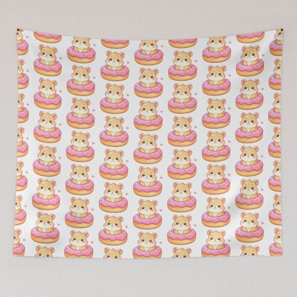 Item preview, Hamster in Donut Floatie designed and sold by WildlifeInc.