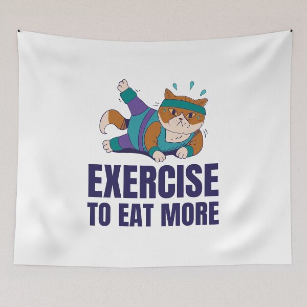 Item preview, Exercise to Eat more designed and sold by 87-Aesthetics.