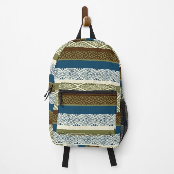 Item preview, Peruvian Textiles - Three Stripes (Moss) designed and sold by IZANAMI By Akane Yabushita.
