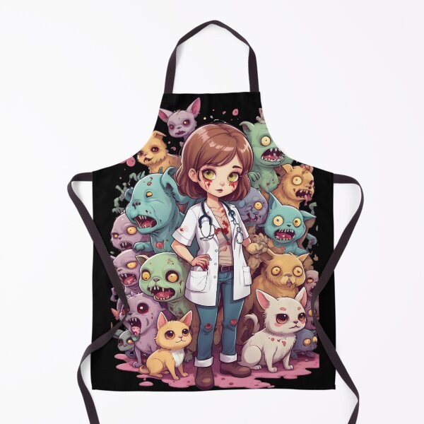 Item preview, Cute Zombie Vet Surrounded by Lovable Undead Pets designed and sold by Mechanical-Artt.