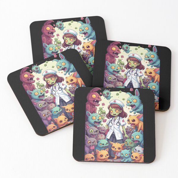 Item preview, Charming Zombie Vet Caring for Adorable Undead Animals designed and sold by Mechanical-Artt.