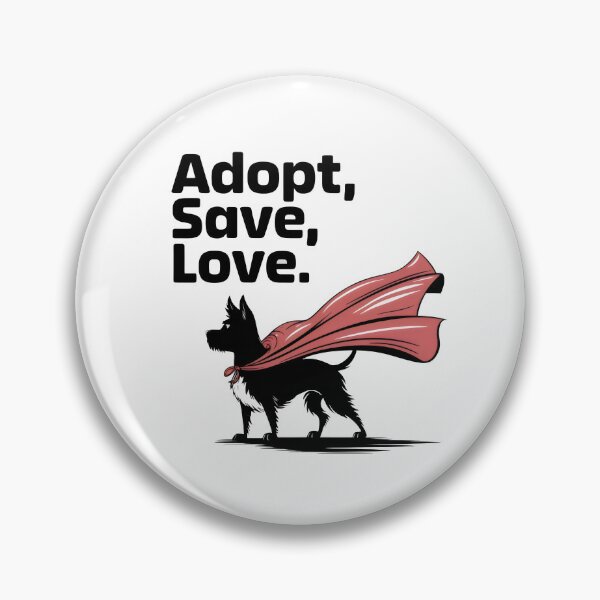 Item preview, Adopt, Save, Love: Superhero Dog Design designed and sold by Prime-Studio.