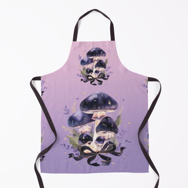 Item preview, magical purple mushrooms, watercolor designed and sold by Mauswohn.