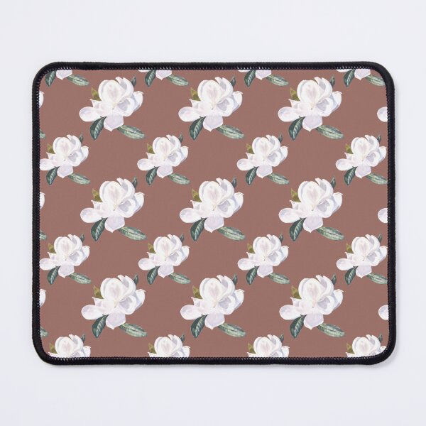 Item preview, Diagonal Magnolia Array on Dark Beige 9c6e64 designed and sold by Art in My Loft.