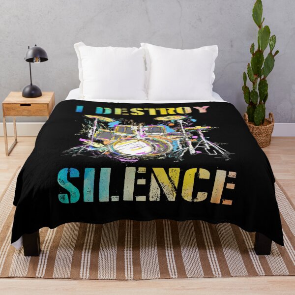 Item preview, I Destroy Silence - Drum Sets Drummer Band Musician Drumming designed and sold by Rahjihan.