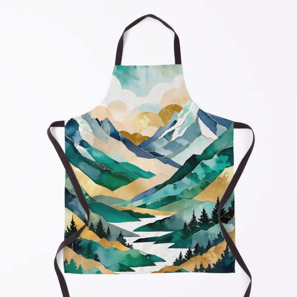 Item preview, Patchwork Landscape in emarald and gold shades designed and sold by Moonde04.
