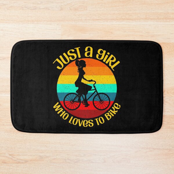 Item preview, Just a girl who loves to bike designed and sold by EvergreenWhimsy.