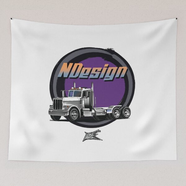 Item preview, large american semi truck silver  designed and sold by NaquashM.