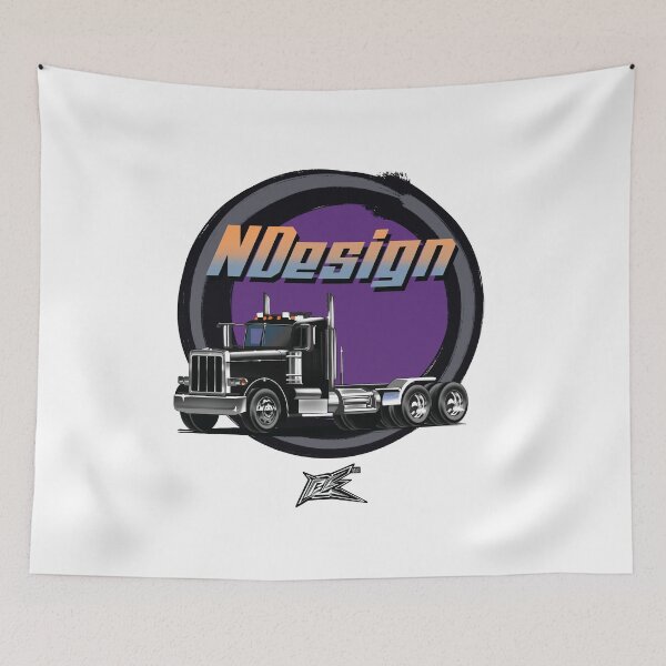 Item preview, large american semi truck black  designed and sold by NaquashM.