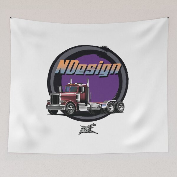 Item preview, large american semi truck rust  designed and sold by NaquashM.