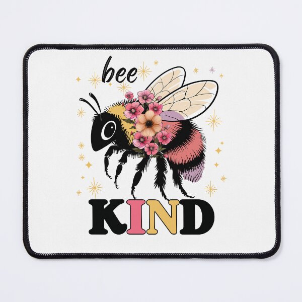 Item preview, Bee Kind Floral Bee designed and sold by HappyLifeCreate.