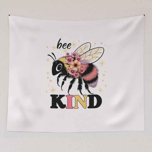 Item preview, Bee Kind Floral Bee designed and sold by HappyLifeCreate.