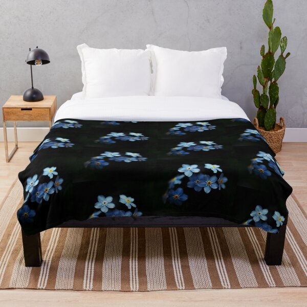 Item preview, Forget Me Nots on Black designed and sold by Brooke T Ryan Photographic Art.