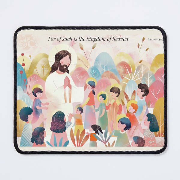 Item preview, Christian Art - Jesus blesses the children  designed and sold by MagicByAmos.