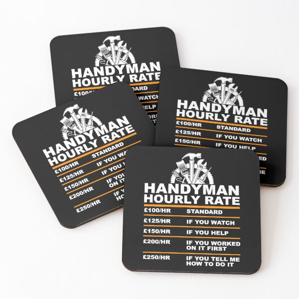 Item preview, Handyman Hourly Rate Humor Carpenter designed and sold by Rahjihan.