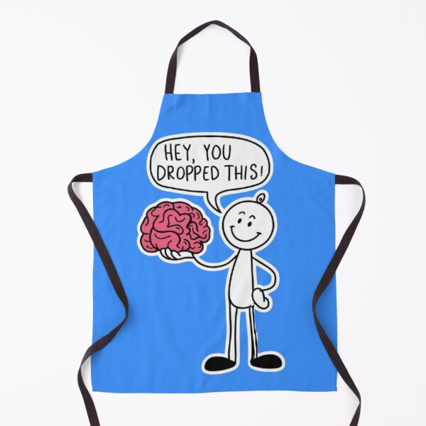 Item preview, Hey,you dropped this! - Stickman holding brain designed and sold by luna--design.