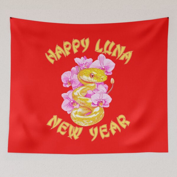Item preview, Happy Luna New Year : Chinese Zodiac Snake 2025 designed and sold by elynne9.