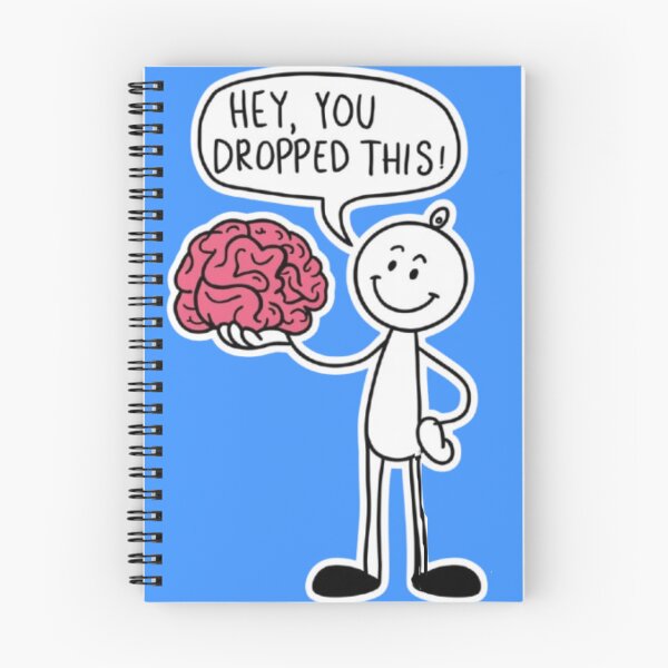 Item preview, Hey,you dropped this! - Stickman holding brain designed and sold by luna--design.
