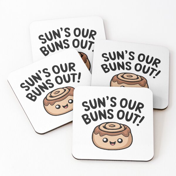 Item preview, Sun's Out Buns Out! Cute Cinnamon Roll designed and sold by PMCreative.