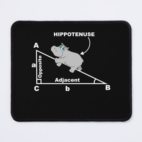 Item preview, Hyppotenuse Hypotenuse Hippo Pythagoras Algebra Nerd designed and sold by Rahjihan.