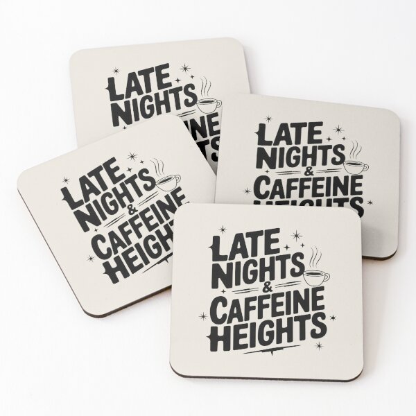 Item preview, Late Nights & Caffeine Heights designed and sold by Situstshirts.