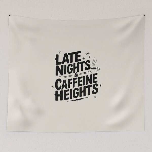 Item preview, Late Nights & Caffeine Heights designed and sold by Situstshirts.