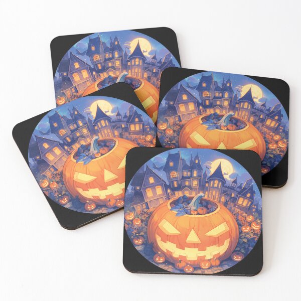 Item preview, Spooky Pumpkin Town on Halloween designed and sold by Kunst-Shirt.