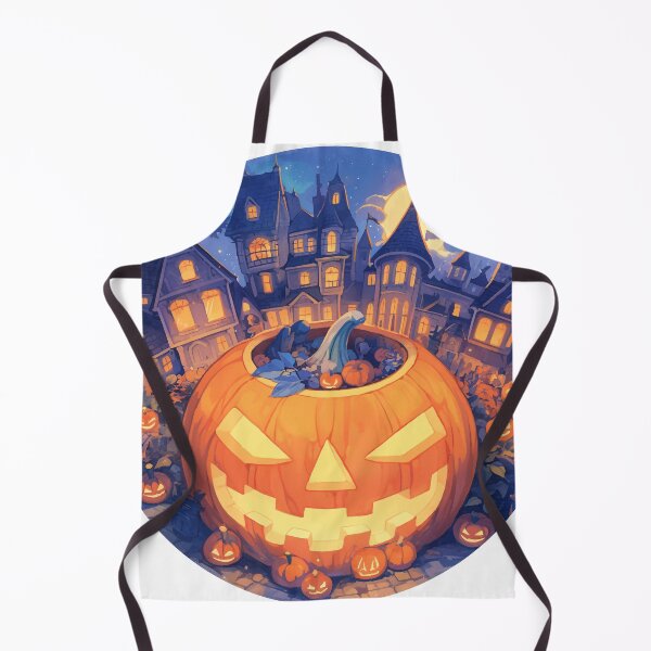 Item preview, Spooky Pumpkin Town on Halloween designed and sold by Kunst-Shirt.