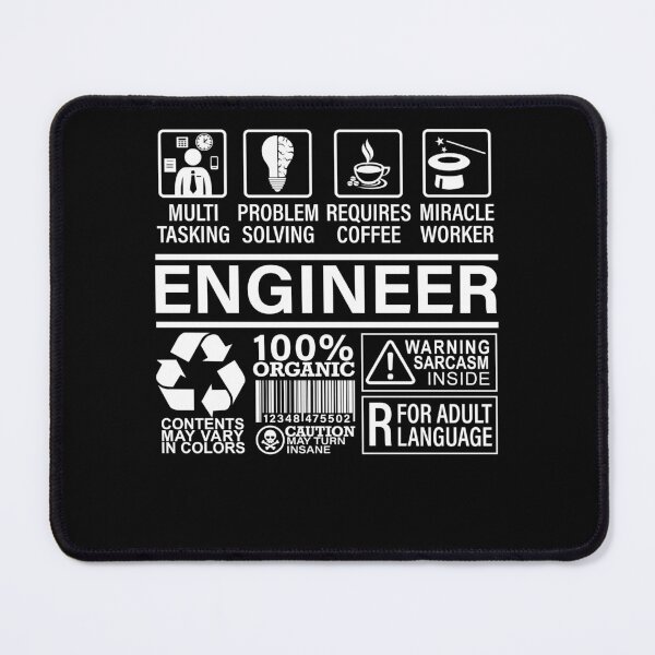 Item preview, Engineer Multitasking Problem Solving Coffee Lover designed and sold by Rahjihan.