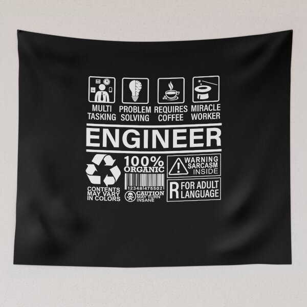 Item preview, Engineer Multitasking Problem Solving Coffee Lover designed and sold by Rahjihan.